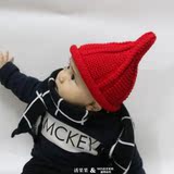 秋冬婴儿男女童帽子加绒可爱宝宝奶嘴针织毛线帽韩版儿童套头帽