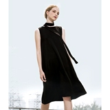 茉兰多高级定制款 无袖连衣裙 极简设计背心裙大摆中长裙 DZ-L901