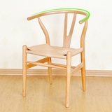 y椅北欧餐椅宜家简约书桌椅书房靠背椅时尚日式创意休闲实木椅子