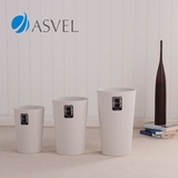 日本ASVEL垃圾桶  家用卫生间垃圾筒 塑料大号加厚厨房  无盖