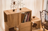实木格子自由组合展示柜子书架移动边柜书柜装饰储物柜创意 特价