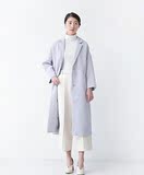 THX GIVING2016新款韩国东大门正品代购西装领中长款春季风衣外套