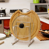 厨房置物架用品菜板架不锈钢锅盖架多功能刀架砧板架案板架收纳架