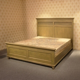 美式实木床1.8米双人床现货现代简约乡村复古家具定制1.5m橡木床