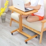 【天天特价】懒人床边笔记本电脑桌可移动家用沙发边简约折叠桌子