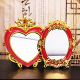 娜露密雅婚庆用品结婚镜子新娘化妆新人婚礼嫁妆用品镜子红色镜子