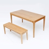 北欧日式纯实木餐桌椅组合橡木小户型餐厅家具1.3米1.5米客厅饭桌