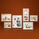 高端影楼相框挂墙照片制作放大婚纱相框结婚照照片墙六组合含照片
