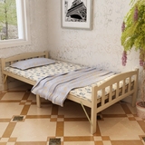 简易实木床折叠床单人加固双人午休床隐形床1.2木板床儿童陪护床