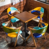 复古餐椅 小美式西餐厅桌椅 个性风格 高端餐桌椅北欧连锁店椅子