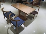 北欧铁艺牛角椅快 餐椅 酒吧椅咖啡椅厨房餐厅椅仿实木软包牛角椅