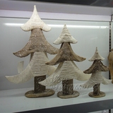 2015新款高档麻布圣诞树 迷鹿 装饰树 商场布置用品 圣诞节装饰品