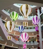 红点美陈 商场中庭热气球吊饰 大型酒店汽车4s店展厅中空悬挂装饰