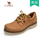 Camel/骆驼男鞋正品真皮户外休闲工装鞋低帮系带大头鞋4W2066010
