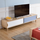 佐罗世家 北欧电视柜宜家小户型简约1.8米电视柜机柜茶几组合套装