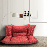 可折叠单人沙发 棉垫子懒人移动沙发 可爱卧室创意垫子 简易靠垫