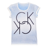 美国Calvin Klein女装 正品代购 2016春夏CK圆领短袖字母休闲T恤