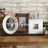 欧式复古相框组合木质摆台照片框美式乡村桌面做旧装饰工艺品