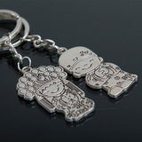 中国风 古装情侣钥匙圈创意钥匙扣便宜可爱婚庆小礼品定制