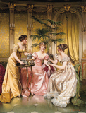 DMC 法国R线 十字绣套件 人物 欧洲 世界名画 油画 贵妇人的茶叙