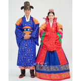 韩国进口正品代购 宫廷传统结婚韩服 新郎新娘龙袍圆衫1042/1043