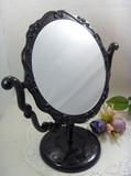 满19包邮 安娜苏 圆形 魔镜 单面镜 360度可旋转 玫瑰花化妆台镜