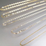 特价 韩国正品 代购14K黄金项链 裸链 超多长短 5种粗细