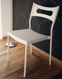 经典白色百搭办公椅 现代简易休闲椅轻便 简约宜家风格家庭用餐椅