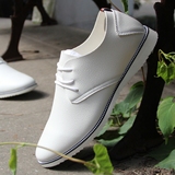 韩版流行休闲鞋日常白色 男鞋子防水透气软底板鞋青年学生单鞋