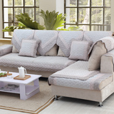 珍珠绒灰色 米白 咖啡欧式新款纯色衍缝 组合  沙发垫坐垫沙发罩