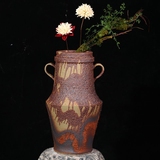 景德镇陶瓷花瓶茶室样板间摆件干花花器客厅餐桌茶几粗陶花瓶摆设