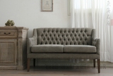美式乡村实木沙发组合小户型复古做旧客厅布艺单人双人三人沙发