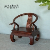 中式仿古实木圈椅/古今原木家具CH211明清老榆木客厅单人沙发圈椅