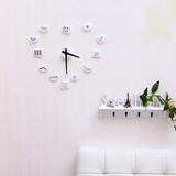 创意DIY艺术时尚钟表欧式简约卧室客厅墙贴静音时钟个性趣味挂钟