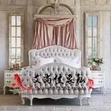 美式实木床法式床简欧床公主床新古典床双人软包床雕花家具婚床