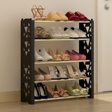 简易加固多层不锈钢鞋架寝室创意小号经济型宜家收纳防尘鞋柜特价