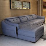真皮沙发进口牛皮北欧创意现代大小户型客厅储物转角皮艺沙发组合