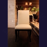 高档洞石实木餐椅 时尚休闲简约北欧环保皮餐桌椅ML-15正品特价