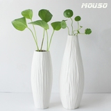 白色陶瓷花瓶日式简约现代陶瓷家居客厅摆件欧式办公桌花插花道