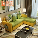 现代组合储物沙发床小户型转角推拉布艺可折叠多功能皮艺沙发床