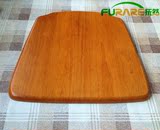 新款实木椅子面板凳面座板琥珀黄黑红棕油漆橡胶木座面板椅子配件