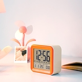 北欧时尚静音夜光闹钟学生卧室床头钟静音创意聪明钟可爱个性时钟