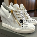代购正品Giuseppe zanotti女鞋GZ 16春夏新款SNEAKERS白色高帮鞋