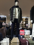 【特价】日本代购优衣库 UNIQLO 男装 高级轻型羽绒短大衣 156561