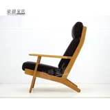 简约实木日式单人沙发椅扶手椅北欧懒人椅现代户型橡木家具定制