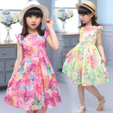 5-6-7-8岁女童夏季公主女童儿童新款裙子B类连衣裙9女孩新款潮。
