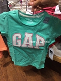 baby gap 童装 专柜代购 正品 婴幼童 女童GAP徽标短袖T恤