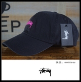 STUSSY STOCK LOW PROFILE CAP正品棒球帽弯檐男女休闲货车时尚