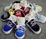 男女宝宝婴儿假鞋袜子0-3-6个月新生儿仿运动鞋造型春秋夏季袜子