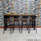 现代靠墙家用吧台简约吧桌宜家创意客厅隔断简易咖啡桌星巴克桌椅